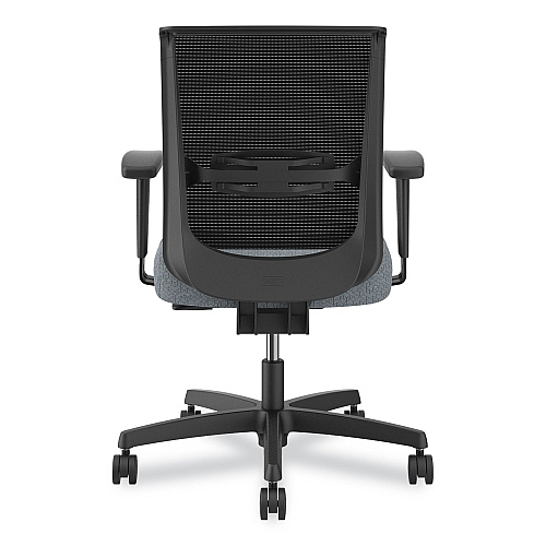 HON Convergence Mid-Back Task Chair, Supports Up to 275 lb, 16.5" to 21" Seat Height, Basalt Seat, Black Back, Black Frame (CMY1AAPX25)