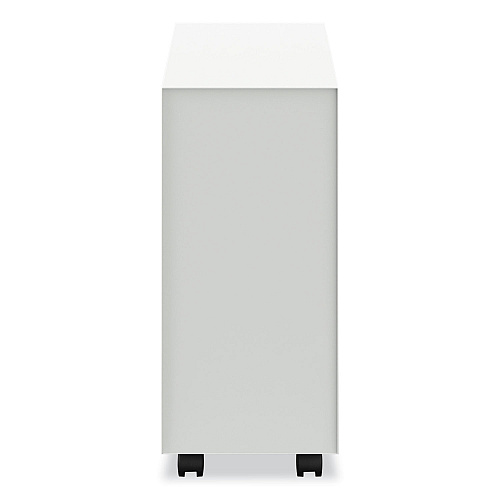 HON Fuse Mobile Slim Pedestal File, Left/Right, 2-Drawers: Box/File, Letter, Designer White, 10 x 23.25 x 21 (HAPTFNPJWL)