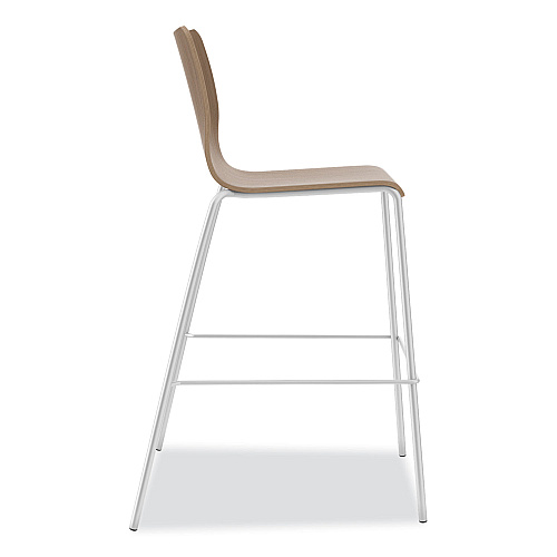 HON Ruck Laminate Task Stool, Supports up to 300 lb, 30" Seat Height, Pinnacle Seat/Base, Silver Frame (RUCK5LPINCP8)