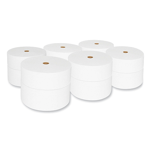 Morcon&reg; Tissue Small Core Toilet Paper, 2-Ply, White, 12 Rolls (VT1200)