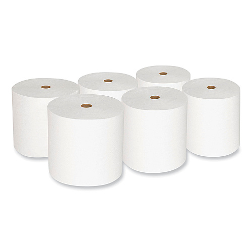 Morcon Paper Valay Proprietary Roll Towels, 1-Ply, 7" x 800 ft, White, 6 Rolls/Carton (VW444)