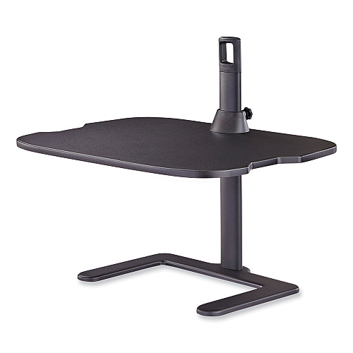 Safco Stance Height-Adjustable Laptop Stand, 26.9 x 18 x 1.25 to 15.75, Black, Supports 15 lbs (2180BL)