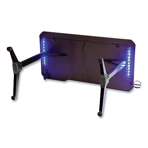Safco Ultimate Computer Gaming Desk, 47.2" x 23.6" x 29.5", Black/Black (5393BL)