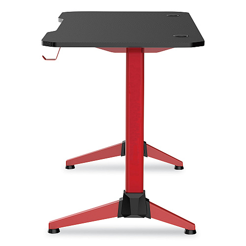Safco Ultimate Computer Gaming Desk, 47.2" x 23.6" x 29.5", Black/Red (5393RD)