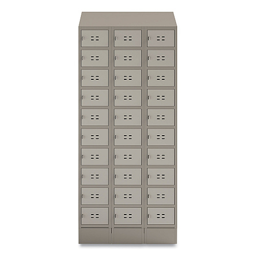 Safco Triple Sloped Metal Locker Hood Addition, 36w x 18d x 6h, Tan (5518TN)