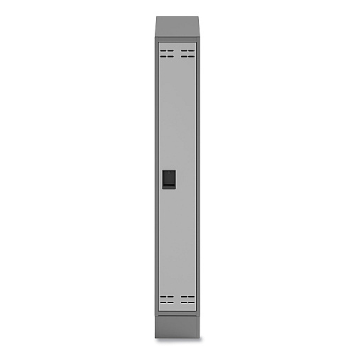 Safco Single Continuous Metal Locker Base Addition, 11.7w x 16d x 5.75h, Gray (5519GR)