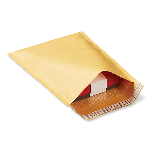 Universal Peel Seal Strip Cushioned Mailer, #000, Extension Flap, Self-Adhesive Closure, 4 x 8, 25/Carton (UNV4087872)