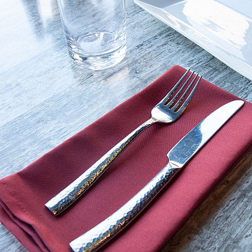 Mariposa Poly Spun Napkin 20x20 Burgundy - Pack Of 25 (PNP-NAP-BUR-25)