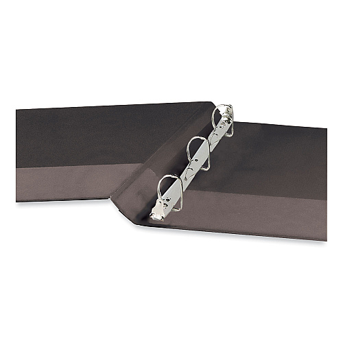 Universal Slant D-Ring View Binder, 3 Rings, 0.5" Capacity, 11 x 8.5, Black (UNV20701)