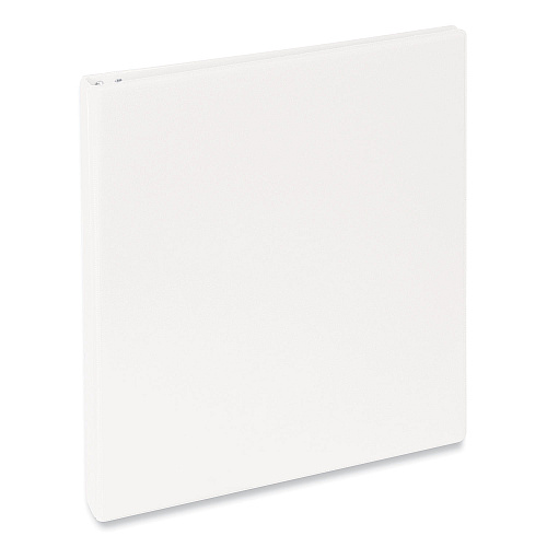 Universal Slant D-Ring View Binder, 3 Rings, 0.5" Capacity, 11 x 8.5, White (UNV20702)