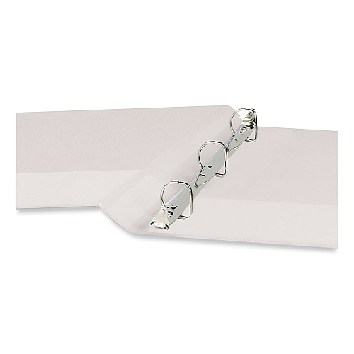 Universal Slant D-Ring View Binder, 3 Rings, 0.5" Capacity, 11 x 8.5, White (UNV20702)