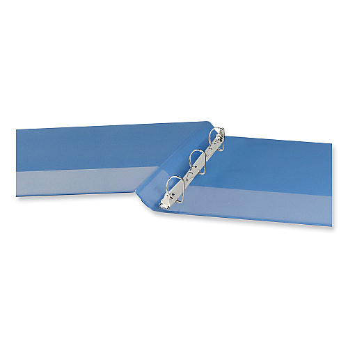Universal Slant D-Ring View Binder, 3 Rings, 0.5" Capacity, 11 x 8.5, Light Blue (UNV20703)