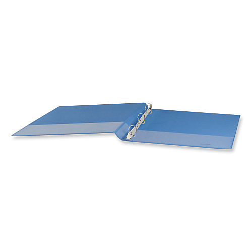Universal Slant D-Ring View Binder, 3 Rings, 1" Capacity, 11 x 8.5, Light Blue (UNV20713)