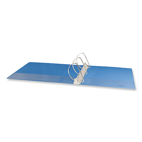 Universal Slant D-Ring View Binder, 3 Rings, 3" Capacity, 11 x 8.5, Light Blue (UNV20753)