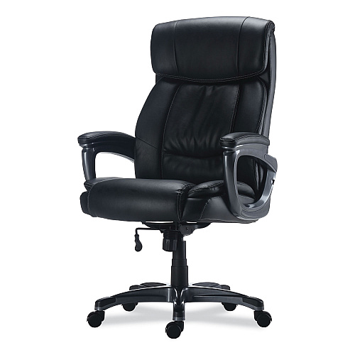 Alera Egino Big and Tall Chair, Supports Up to 400 lb, Black Seat/Back, Black Base (ALEEG44B19)