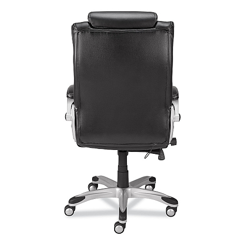 Alera Maurits Highback Chair, Supports Up to 275 lb, Black Seat/Back, Chrome Base (ALEMR41B19)
