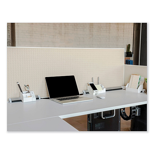 Bostitch Konnect Desk Organizer and Cable Management 12-Piece Kit, Plastic, White (KTCKIT3WHITE)