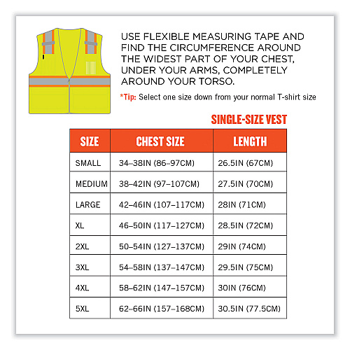 ergodyne GloWear 8246Z-S Single Size Class 2 Two-Tone Mesh Vest, Polyester, 2X-Large, Lime (24566)