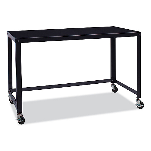 Hirsh Industries RTA Mobile Desk, 47.45 x 23.88 x 29.6, Black (21113)