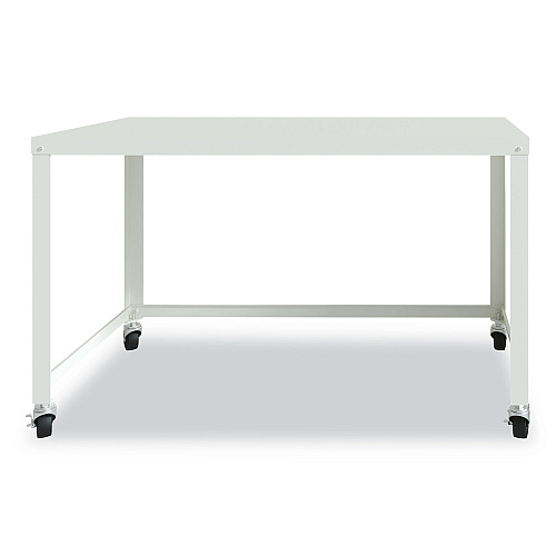 Hirsh Industries RTA Mobile Desk, 47.45 x 23.88 x 29.6, White (21114)