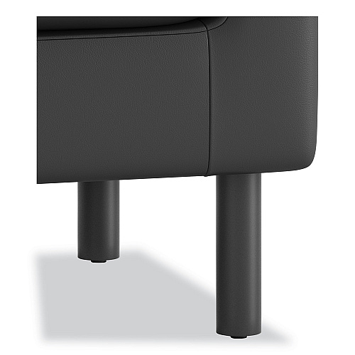 HON Parkwyn Series Club Chair, 33" x 26.75" x 29", Black Seat, Black Back, Black Base (VP3LCHRBLK)