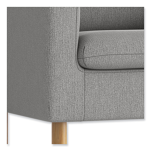 HON Parkwyn Series Loveseat, 53.5w x 26.75d x 29h, Gray (VP3LLOVEGRY)