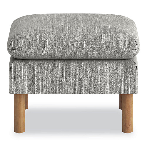 HON Parkwyn Series Ottoman, 23" x 23" x 17.5", Gray/Oak (VP3LOTTGRY)