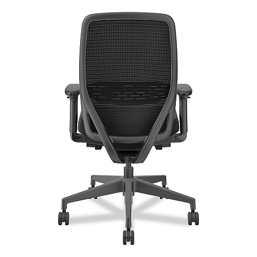 HON Nucleus Series Recharge Task Chair, Supports Up to 300 lb, 16.63 to 21.13 Seat Height, Black Seat/Back, Black Base (NR12SAMC10BT)