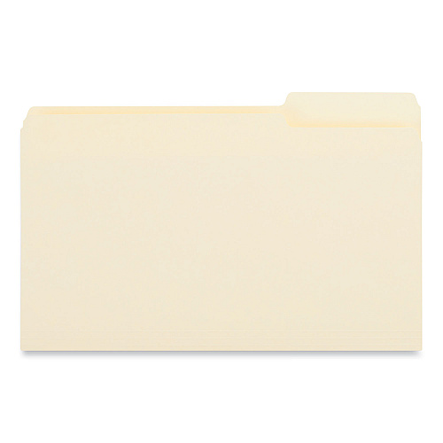 Universal Top Tab File Folders, 1/3-Cut Tabs: Right Position, Legal Size, 0.75" Expansion, Manila, 100/Box (UNV15123)