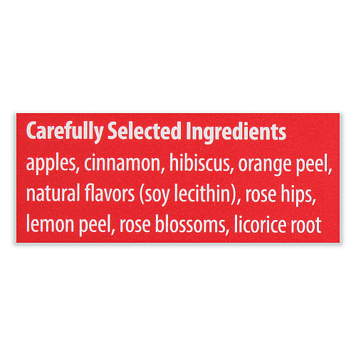 Bigelow Apple Cinnamon Herbal Tea, 0.09 Tea Bag, 28/Box (RCB11397)