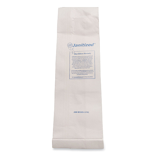 Janitized Vacuum Filter Bags Designed to Fit Windsor Sensor S/S2/XP/Versamatic Plus, 100/Carton (JANWISEN3)