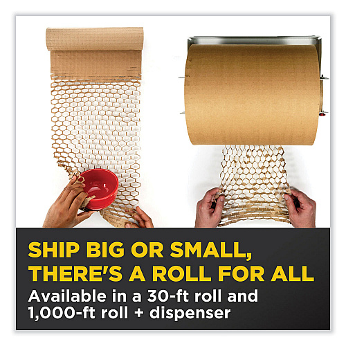 Scotch Cushion Lock Protective Wrap, 12" x 30 ft, Brown (PCW1230)