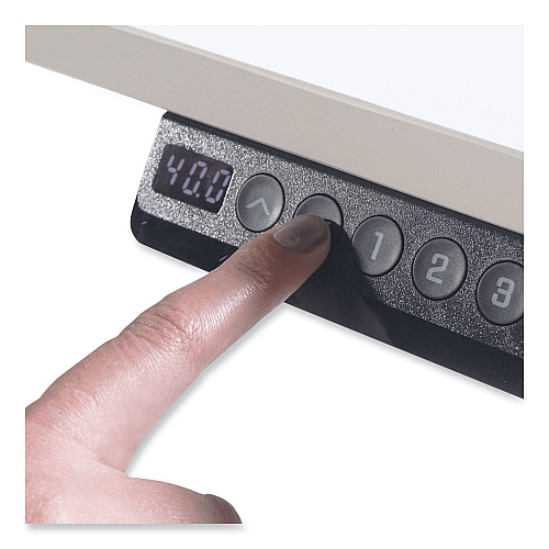 Victor Electric Height Adjustable Standing Desk, 36 x 23.6 x 38.7 to 48.4, White (DC830W)