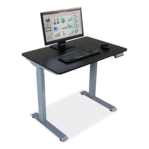 Victor Electric Height Adjustable Standing Desk, 36 x 23.6 x 28.7 to 48.4, Black (DC830B)