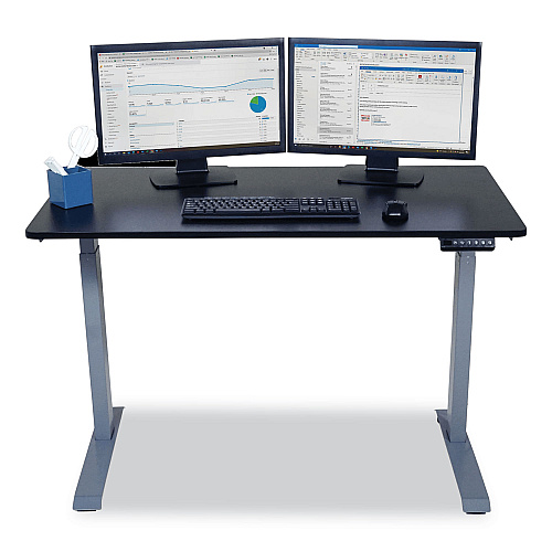 Victor Electric Height Adjustable Standing Desk, 48 x 23.6 x 28.7 to 48.4, Black (DC840B)