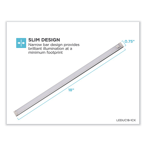 Black & Decker LED Dimmable Under Counter Lighting With Motion Sensor and Magnetic Option Five-Bar Kit, 0.78w x 0.39h (LEDUC181CK)