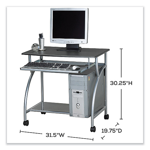 Safco Eastwinds Series Argo PC Workstation, 31.5" x 19.75" x 30.25", Anthracite (947ANT)
