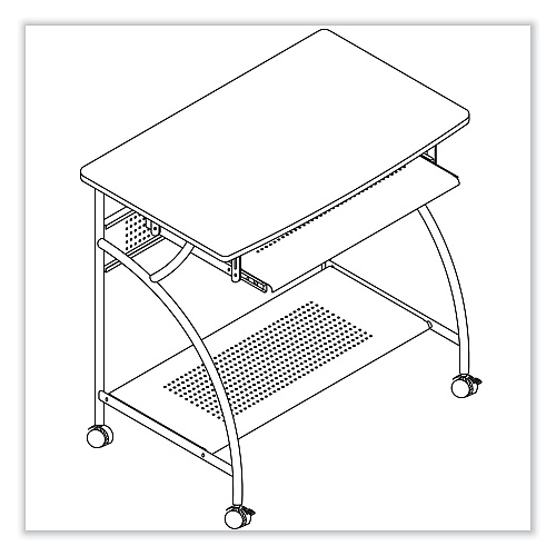 Safco Eastwinds Series Argo PC Workstation, 31.5" x 19.75" x 30.25", Anthracite (947ANT)