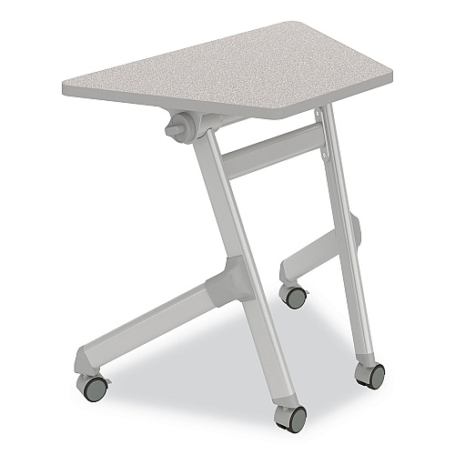 Safco Learn Nesting Trapezoid Desk, 32.83" x 22.25" to 29.5", Gray (1226GR)