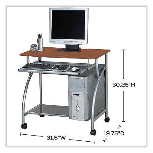 Safco Eastwinds Series Argo PC Workstation, 31.5" x 19.75" x 30.25", Medium Cherry (947MEC)