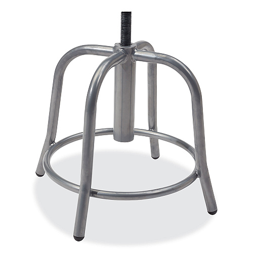 NPS 6800 Series Height Adjustable Metal Seat Stool, Supports Up to 300 lb, 18" to 24" Seat Height, Persian Blue Seat/Gray Base (682502)
