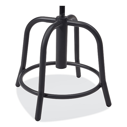 NPS 6800 Series Height Adjustable Fabric Padded Seat Stool, Support 300 lb, 18" to 25" Seat Height, Cobalt Blue Seat/Black Base (6825S10)