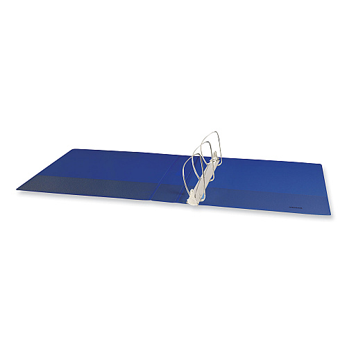 Universal Slant D-Ring View Binder, 3 Rings, 2" Capacity, 11 x 8.5, Navy Blue (UNV20749)