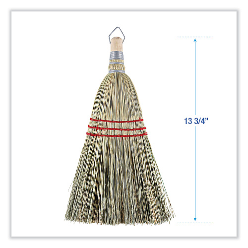 Boardwalk&reg; Whisk Broom, Corn Fiber Bristles, 12 Brooms (BWK951WC)