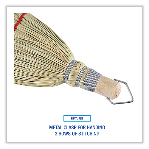 Boardwalk&reg; Whisk Broom, Corn Fiber Bristles, 12 Brooms (BWK951WC)