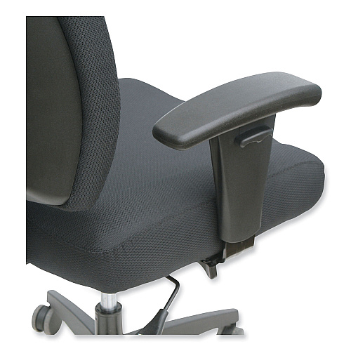 Alera Wrigley Series High Performance Mid-Back Synchro-Tilt Task Chair, Supports 275 lb, 17.91" to 21.88" Seat Height, Black (ALEHPS4201)
