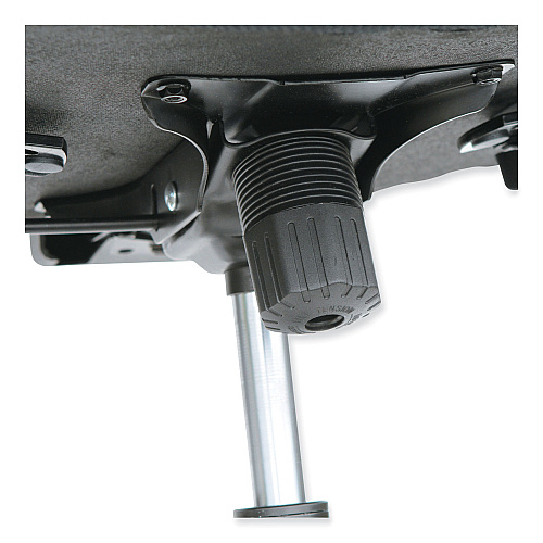 Alera Wrigley Series High Performance Mid-Back Synchro-Tilt Task Chair, Supports 275 lb, 17.91" to 21.88" Seat Height, Black (ALEHPS4201)
