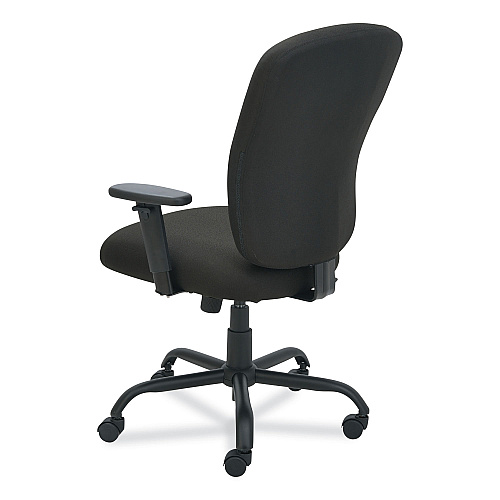 Alera Mota Series Big and Tall Chair, Supports Up to 450 lb, 19.68" to 23.22" Seat Height, Black (ALEMT4510)