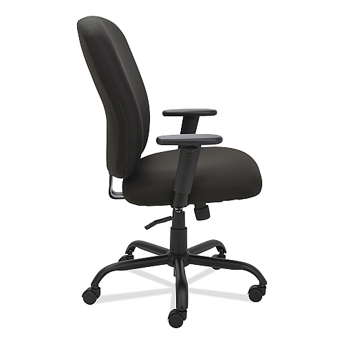 Alera Mota Series Big and Tall Chair, Supports Up to 450 lb, 19.68" to 23.22" Seat Height, Black (ALEMT4510)