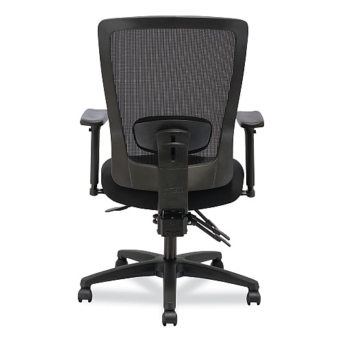 Alera Envy Series Mesh High-Back Multifunction Chair, Supports Up to 250 lb, 16.88" to 21.5" Seat Height, Black (ALENV41M14)